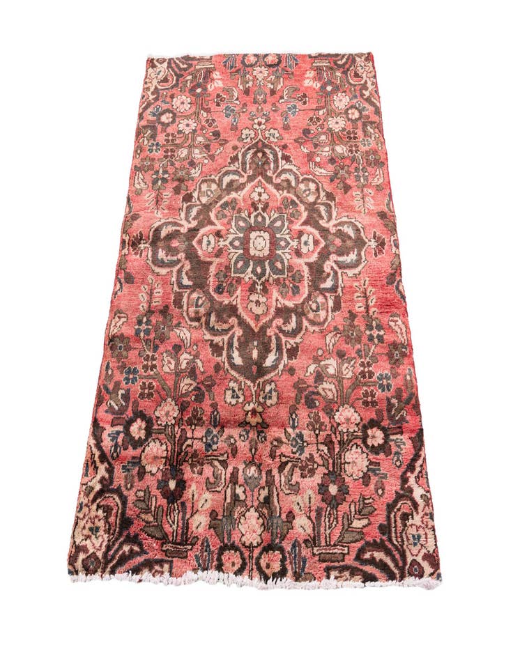 Detail image of  3' 4 x 4' 9  Hand Knotted Ultra Vintage Persian Wool Rug