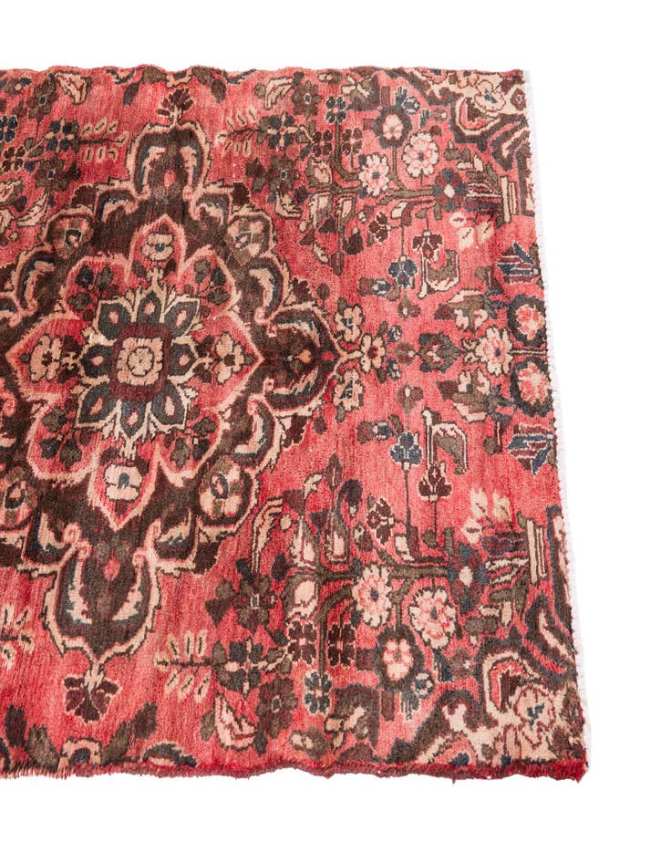 Detail image of  3' 4 x 4' 9  Hand Knotted Ultra Vintage Persian Wool Rug
