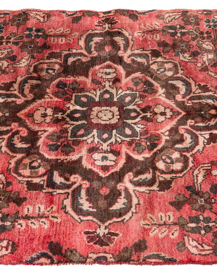 Detail image of  3' 4 x 4' 9  Hand Knotted Ultra Vintage Persian Wool Rug