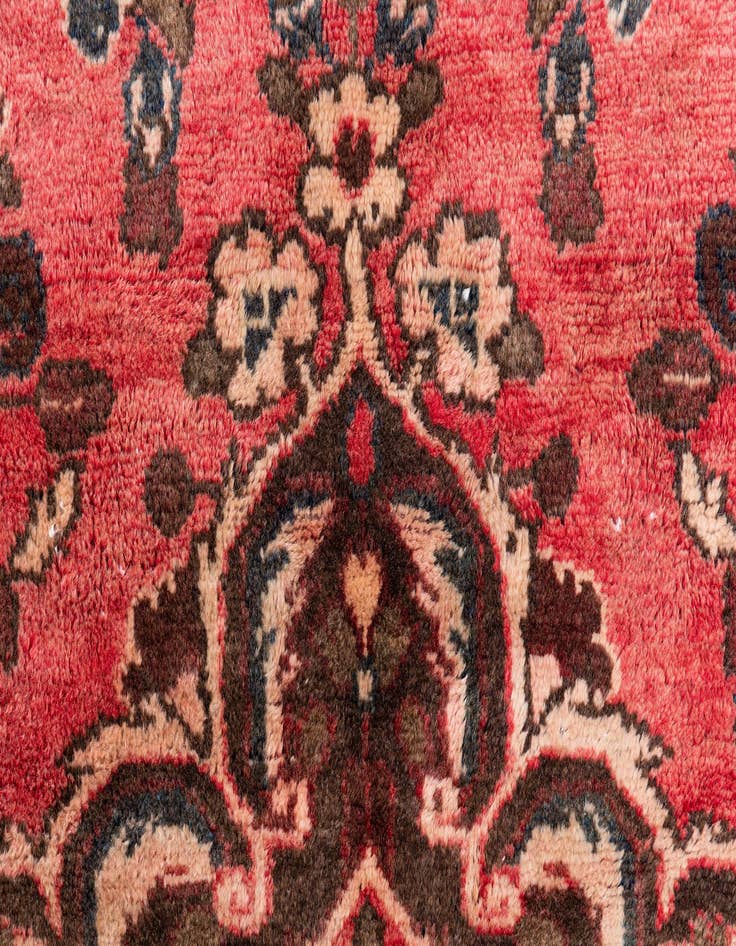 Detail image of  3' 4 x 4' 9  Hand Knotted Ultra Vintage Persian Wool Rug