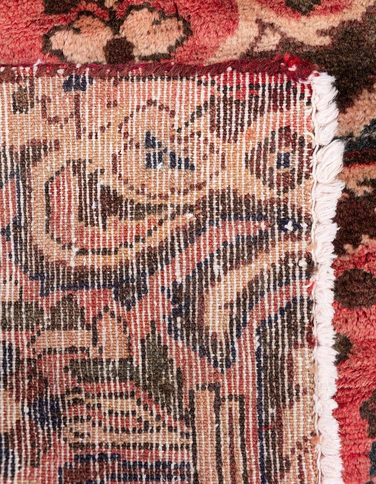 Detail image of  3' 4 x 4' 9  Hand Knotted Ultra Vintage Persian Wool Rug