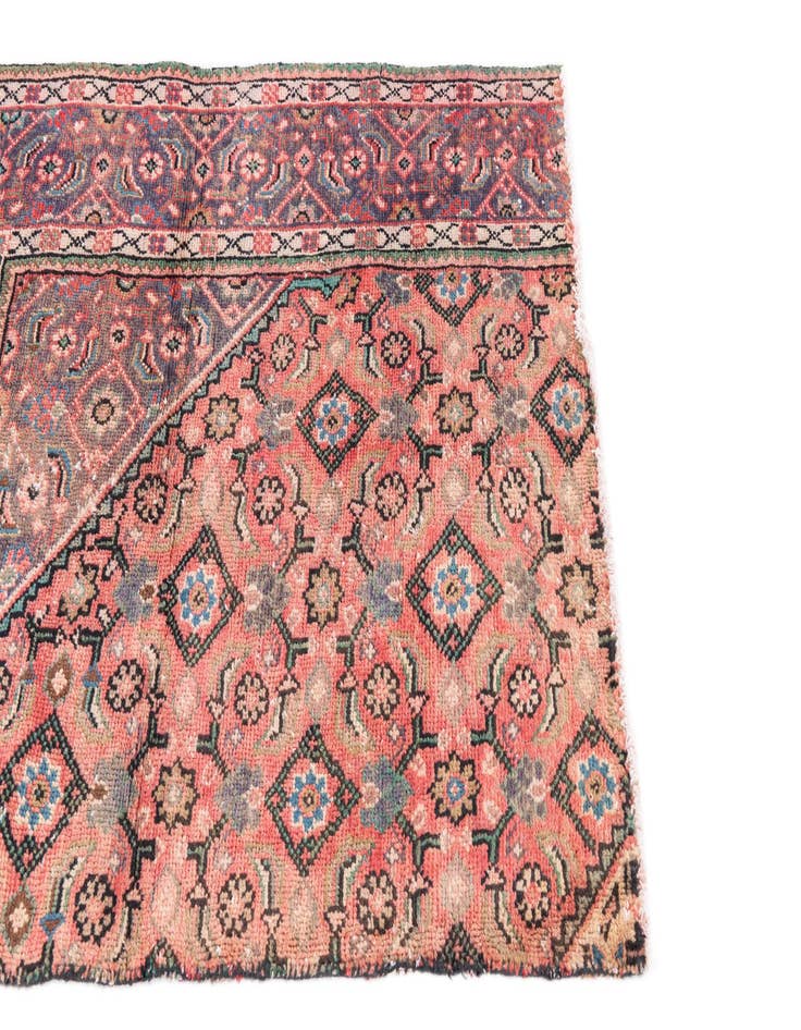 Detail image of  3' 6 x 4' 7  Hand Knotted Ultra Vintage Persian Wool Rug