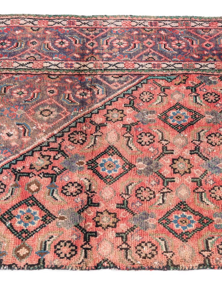 Detail image of  3' 6 x 4' 7  Hand Knotted Ultra Vintage Persian Wool Rug