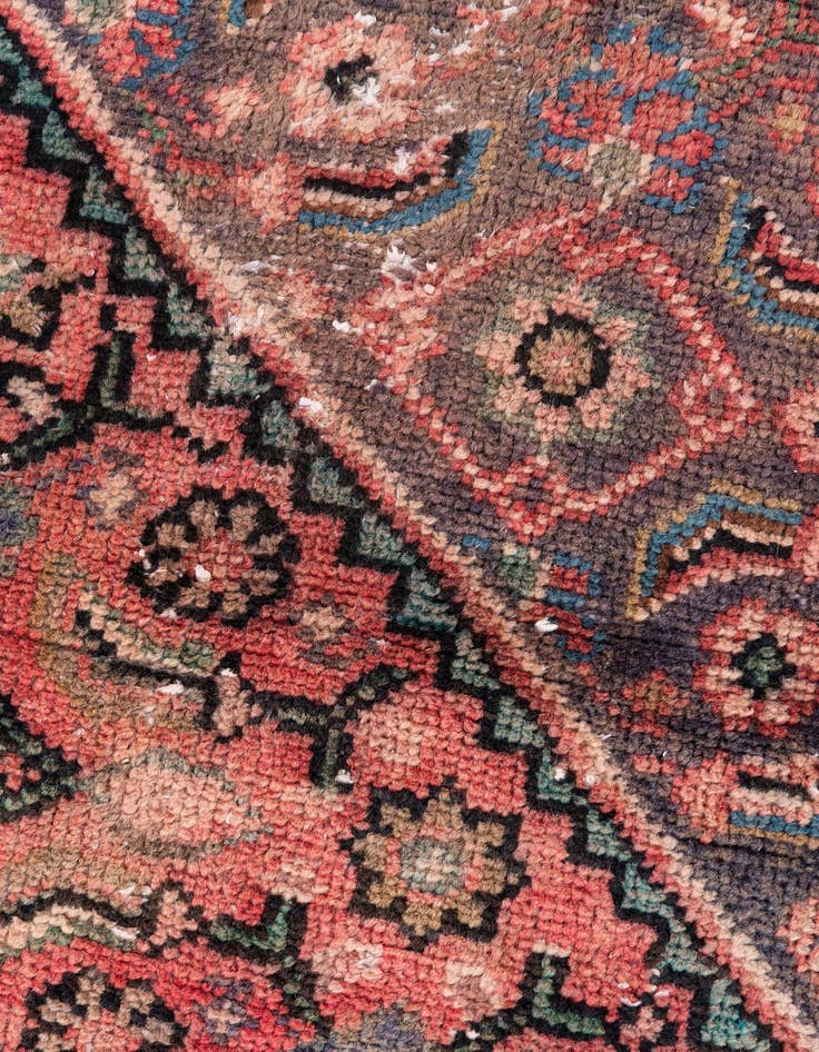 Detail image of  3' 6 x 4' 7  Hand Knotted Ultra Vintage Persian Wool Rug
