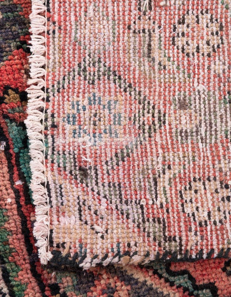 Detail image of  3' 6 x 4' 7  Hand Knotted Ultra Vintage Persian Wool Rug