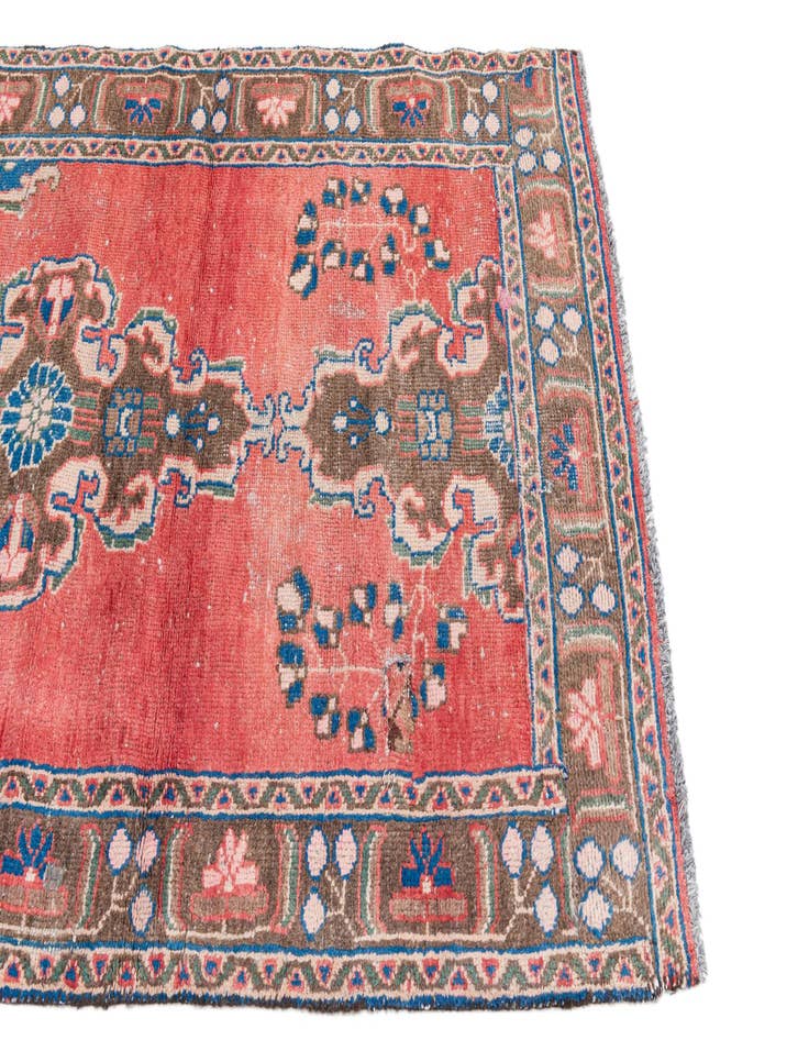 Detail image of  3' 9 x 5' 2  Hand Knotted Ultra Vintage Persian Wool Rug