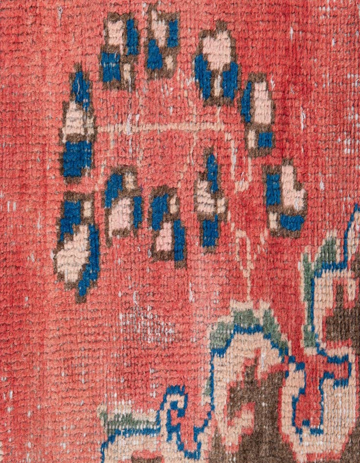 Detail image of  3' 9 x 5' 2  Hand Knotted Ultra Vintage Persian Wool Rug