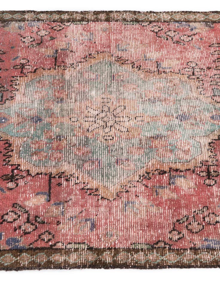 Detail image of  3' 1 x 5'  Hand Knotted Ultra Vintage Persian Wool Rug