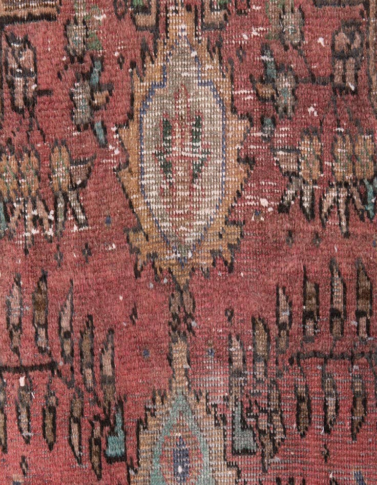 Detail image of  3' 1 x 5'  Hand Knotted Ultra Vintage Persian Wool Rug