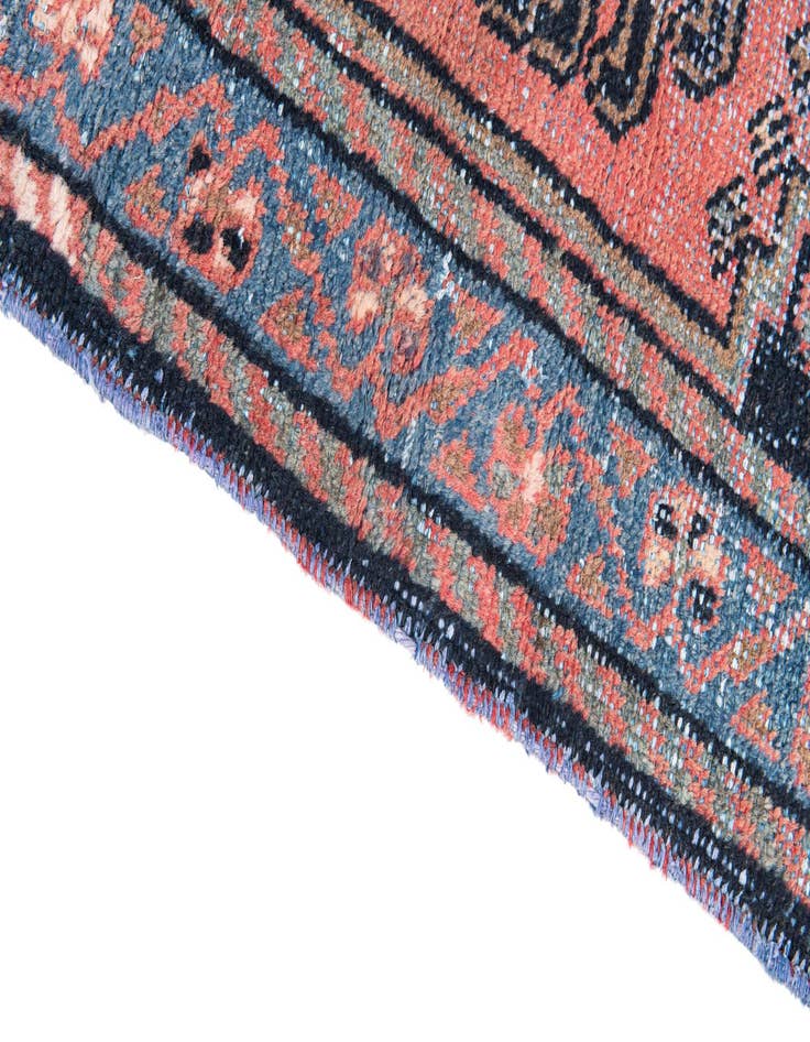 Detail image of  3' 4 x 4' 8  Hand Knotted Ultra Vintage Persian Wool Rug
