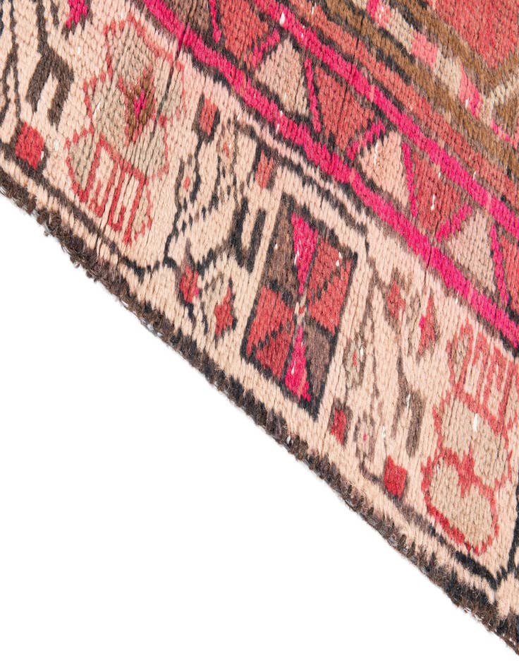 Detail image of  3' 3 x 4' 2  Hand Knotted Ultra Vintage Persian Wool Rug