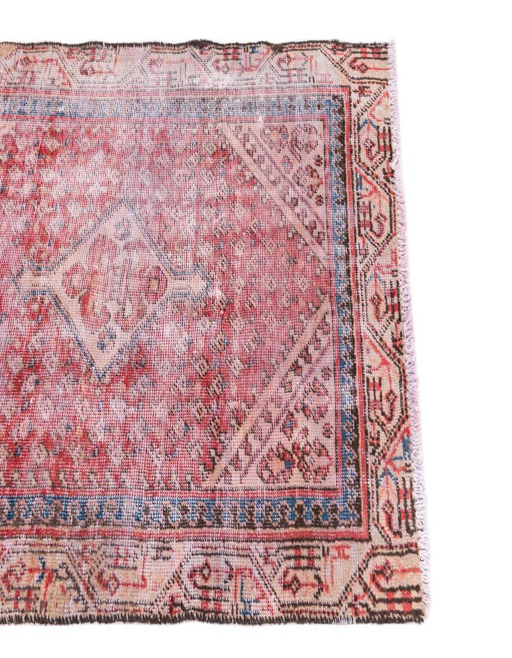 Detail image of  3' 1 x 5'  Hand Knotted Ultra Vintage Persian Wool Rug