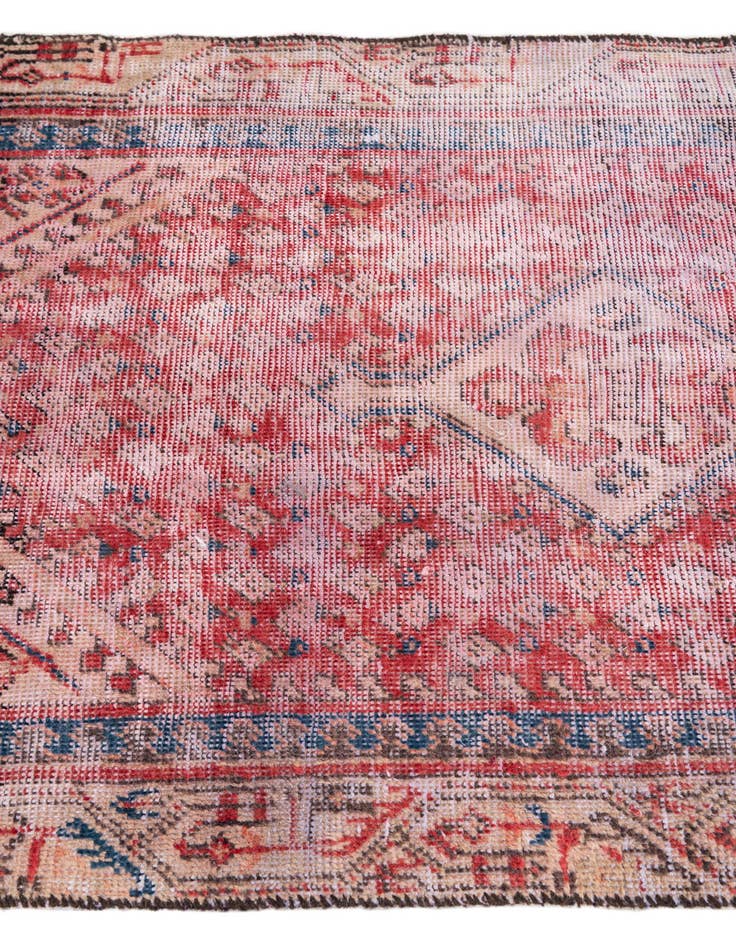 Detail image of  3' 1 x 5'  Hand Knotted Ultra Vintage Persian Wool Rug