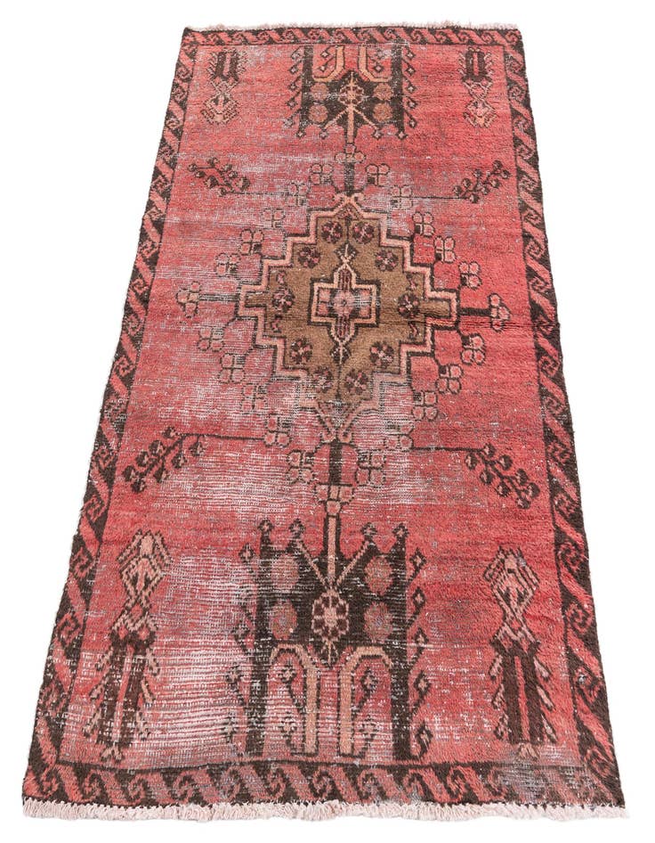 Detail image of  3' 1 x 5' 3  Hand Knotted Ultra Vintage Persian Wool Rug