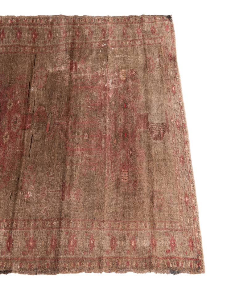 Detail image of  2' 9 x 4' 5  Hand Knotted Ultra Vintage Persian Wool Rug