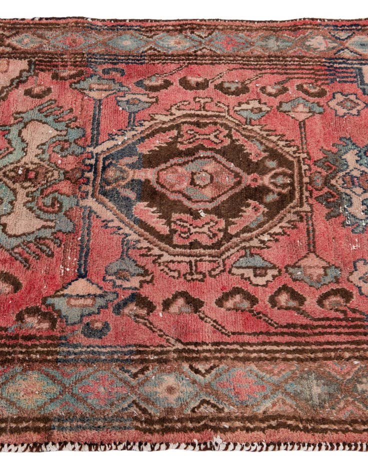 Detail image of  3' 6 x 5' 6  Hand Knotted Ultra Vintage Persian Wool Rug