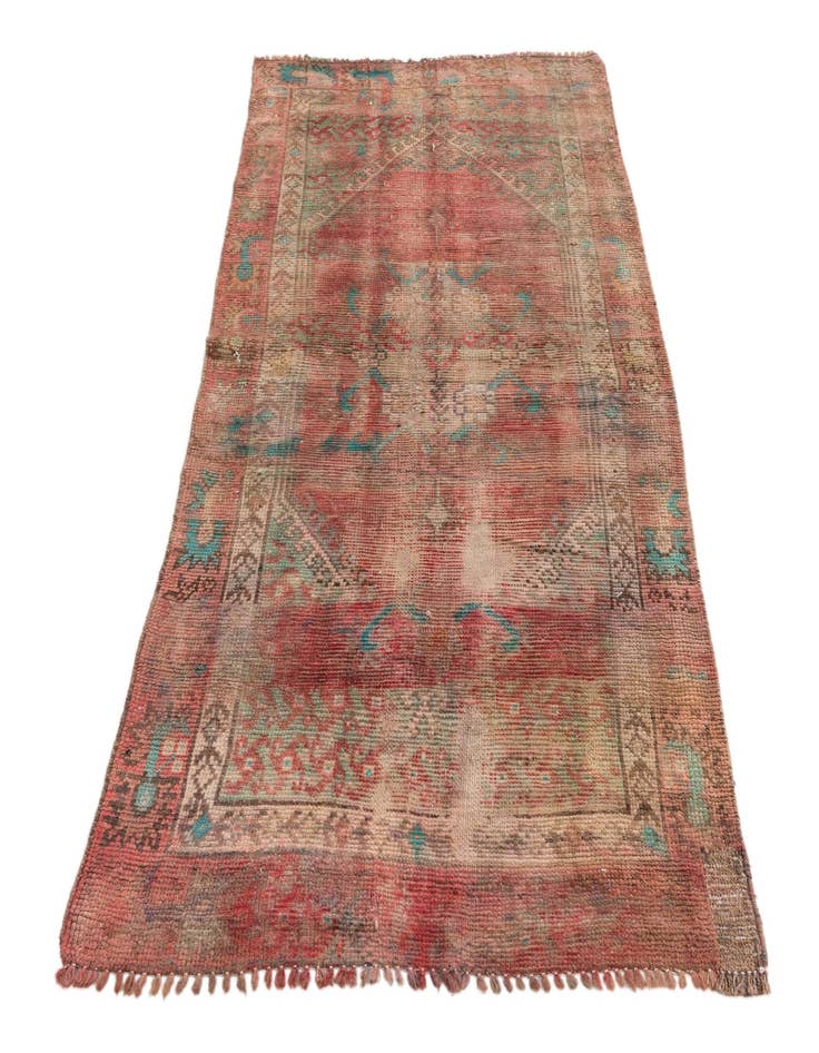 Detail image of  3' 3 x 5' 10  Hand Knotted Ultra Vintage Persian Wool Rug