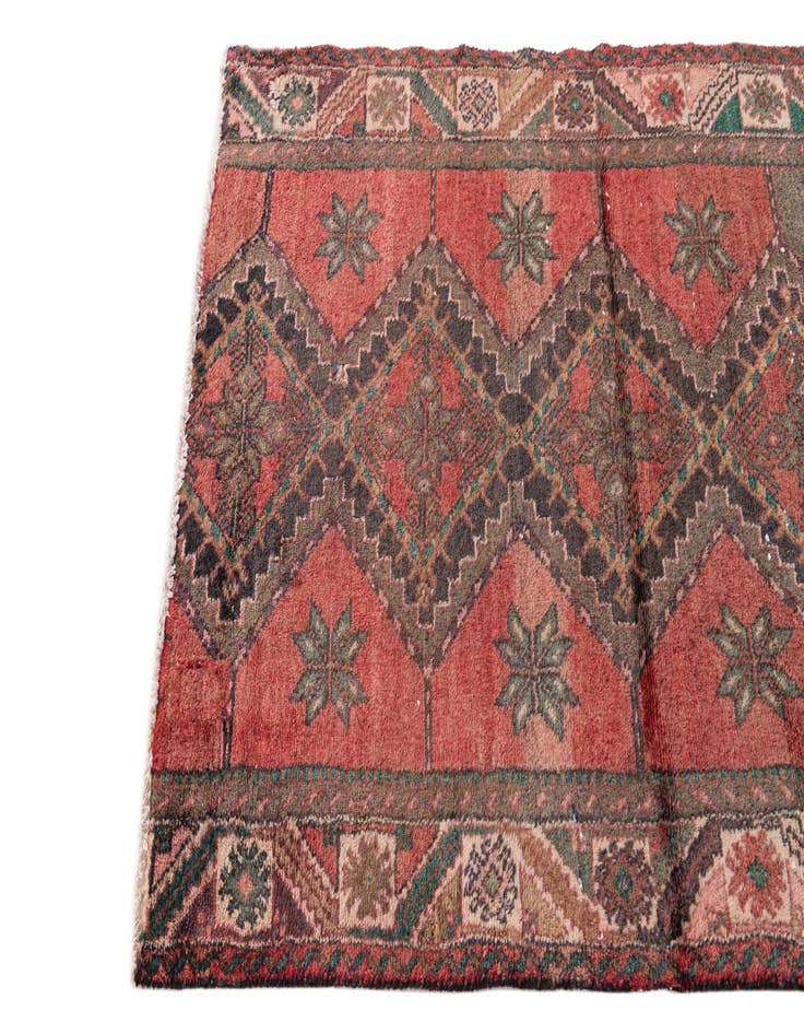 Detail image of  3' 1 x 4' 6  Hand Knotted Ultra Vintage Persian Wool Rug