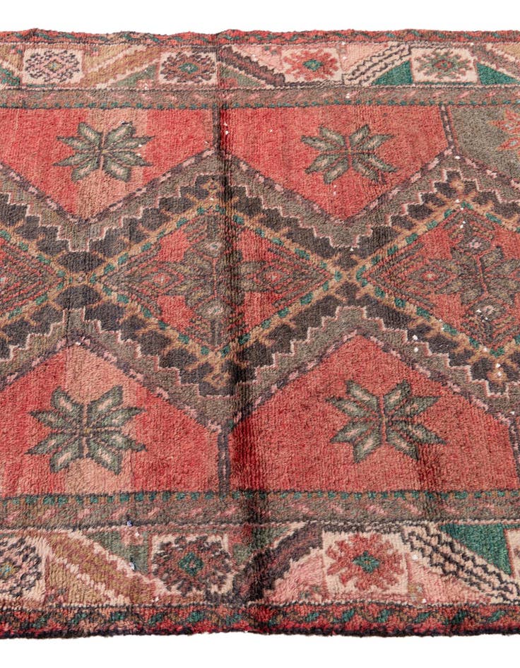 Detail image of  3' 1 x 4' 6  Hand Knotted Ultra Vintage Persian Wool Rug