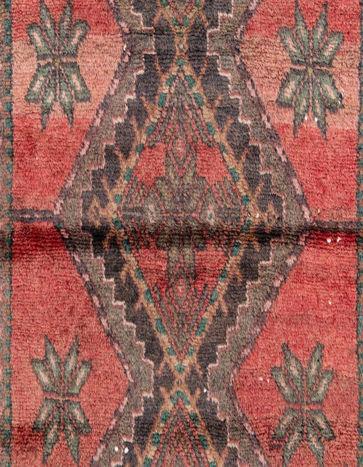 Detail image of  3' 1 x 4' 6  Hand Knotted Ultra Vintage Persian Wool Rug