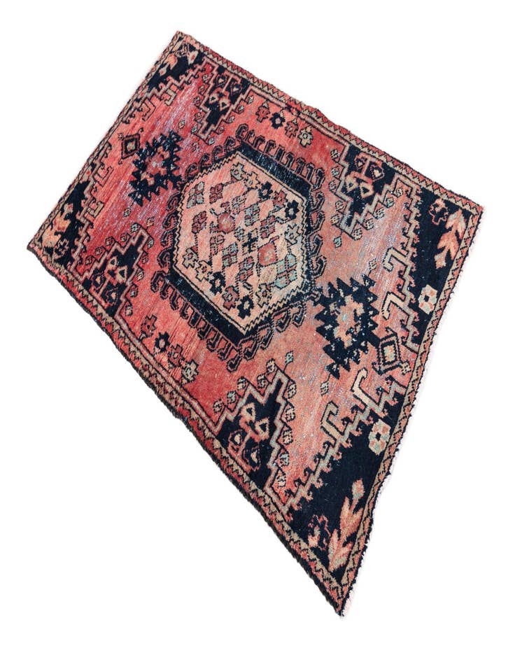 Detail image of  2' 8 x 4' 2  Hand Knotted Ultra Vintage Persian Wool Rug