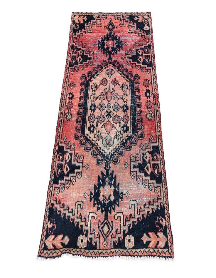 Detail image of  2' 8 x 4' 2  Hand Knotted Ultra Vintage Persian Wool Rug