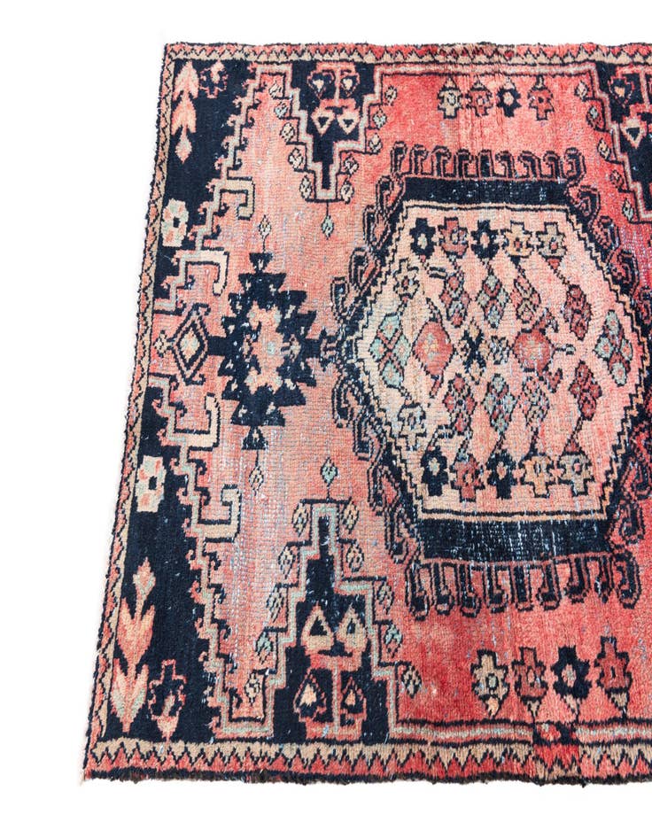 Detail image of  2' 8 x 4' 2  Hand Knotted Ultra Vintage Persian Wool Rug