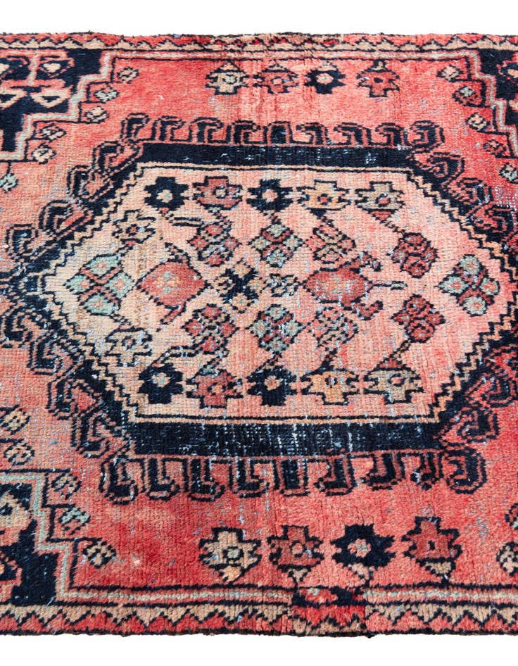 Detail image of  2' 8 x 4' 2  Hand Knotted Ultra Vintage Persian Wool Rug
