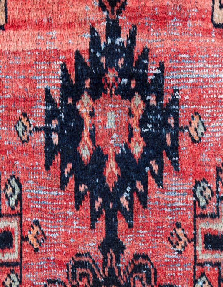 Detail image of  2' 8 x 4' 2  Hand Knotted Ultra Vintage Persian Wool Rug