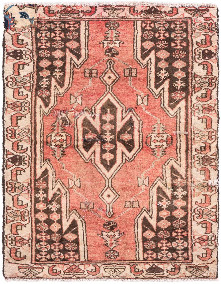  2' 7 x 4' 2  Hand Knotted Ultra Vintage Persian W...