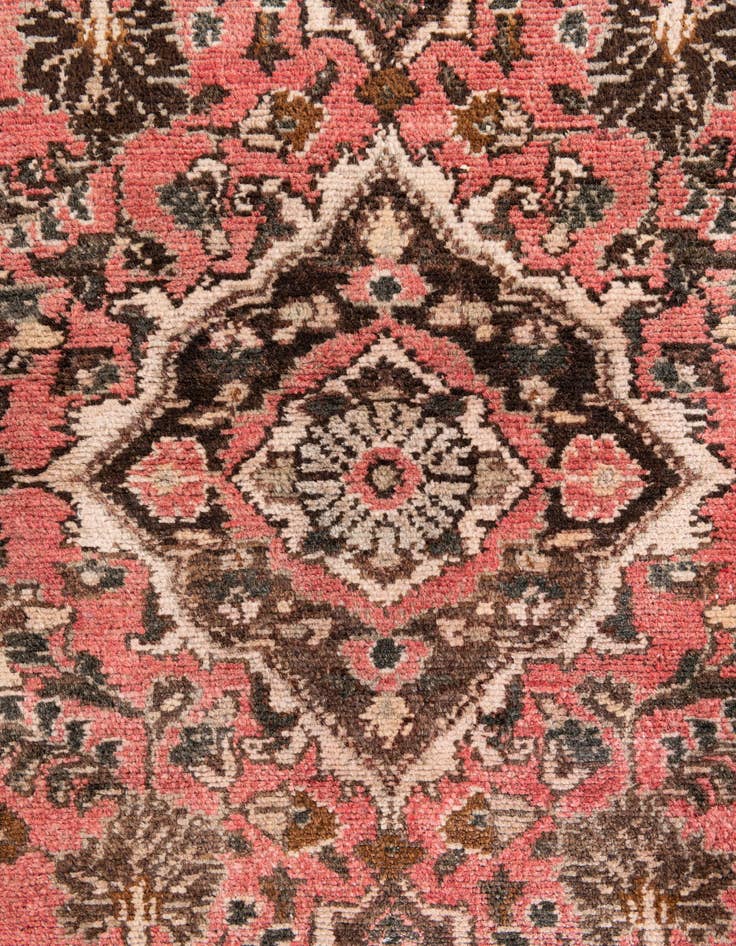Detail image of  3' 5 x 4' 9  Hand Knotted Ultra Vintage Persian Wool Rug