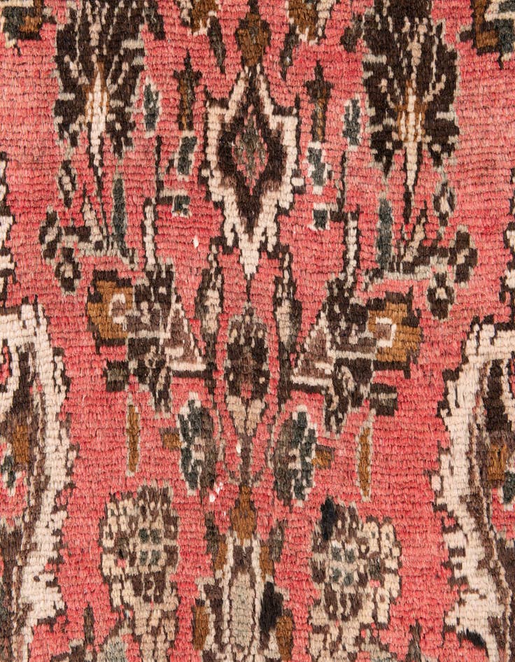 Detail image of  3' 5 x 4' 9  Hand Knotted Ultra Vintage Persian Wool Rug