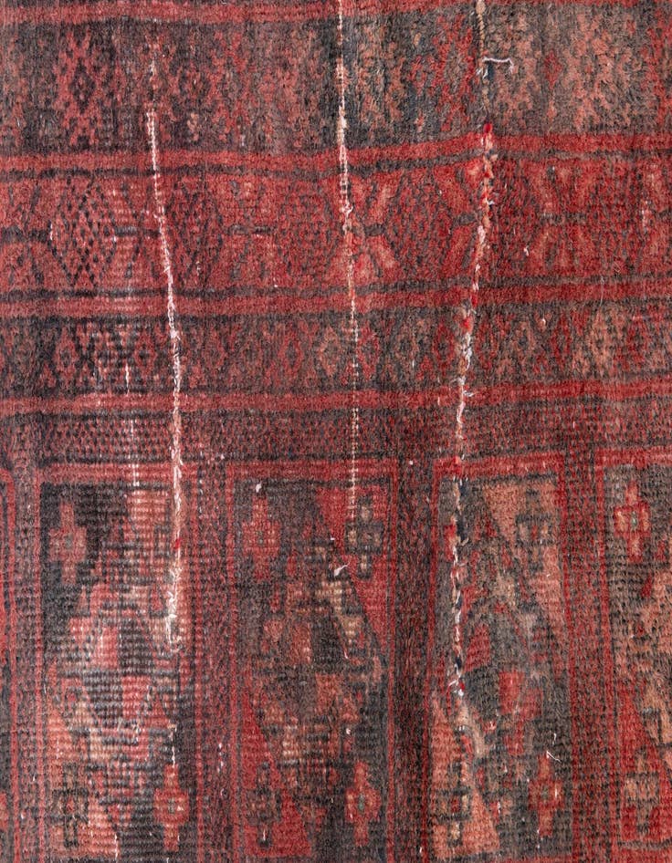 Detail image of  3' 9 x 5' 7  Hand Knotted Ultra Vintage Persian Wool Rug