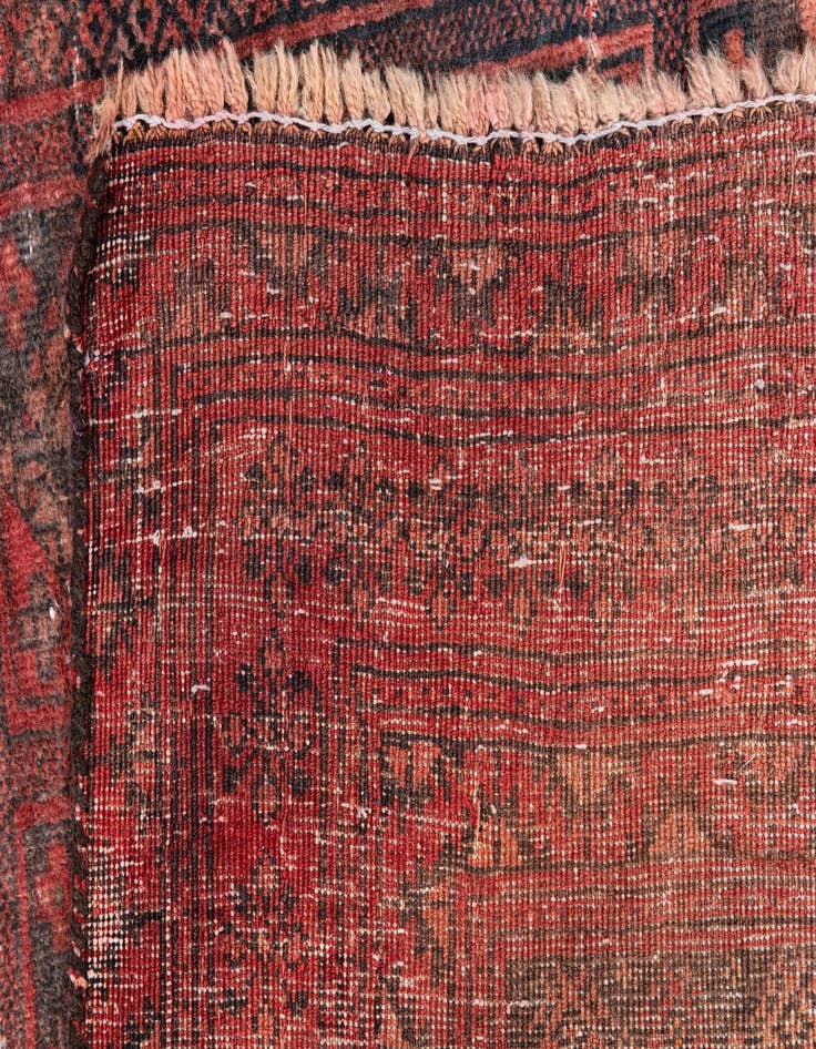 Detail image of  3' 9 x 5' 7  Hand Knotted Ultra Vintage Persian Wool Rug