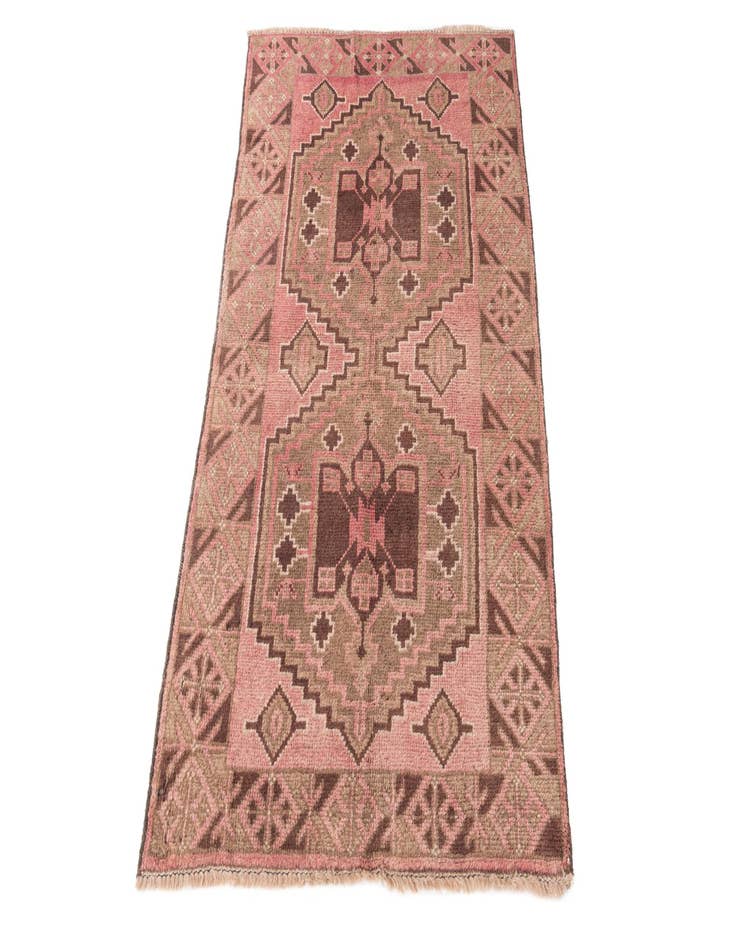 Detail image of  2' 9 x 4' 9  Hand Knotted Ultra Vintage Persian Wool Rug