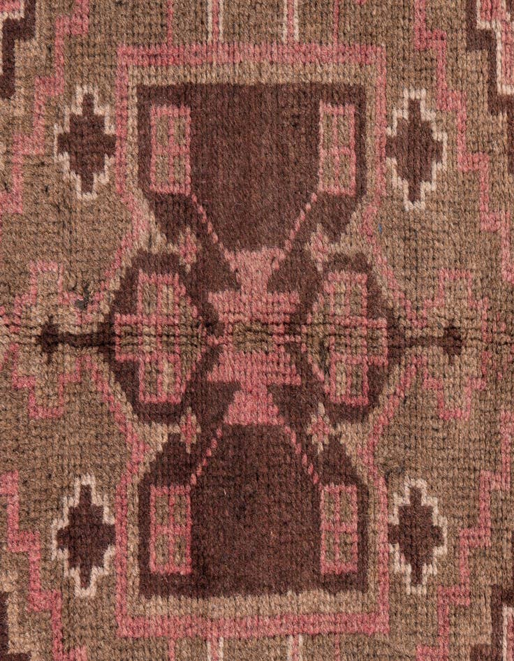 Detail image of  2' 9 x 4' 9  Hand Knotted Ultra Vintage Persian Wool Rug