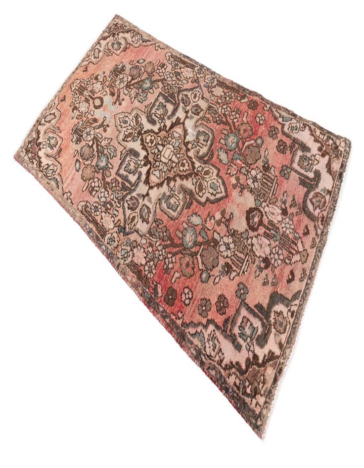 Detail image of  3' 1 x 5' 5  Hand Knotted Ultra Vintage Persian Wool Rug