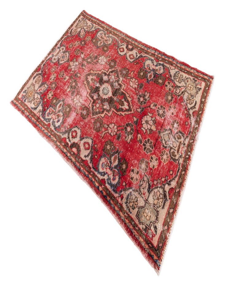 Detail image of  4' x 6' 3  Hand Knotted Ultra Vintage Persian Wool Rug