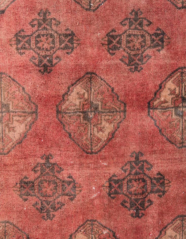 Detail image of  3' 3 x 4' 3  Hand Knotted Ultra Vintage Persian Wool Rug