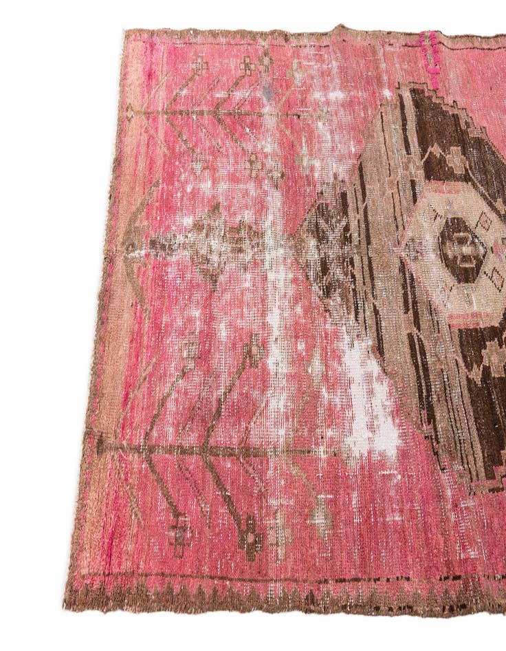 Detail image of  4' x 7' 8  Hand Knotted Ultra Vintage Persian Wool Rug