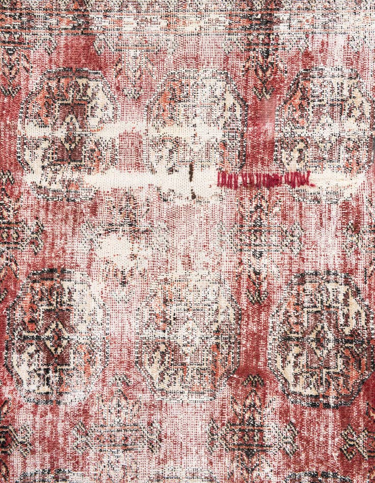 Detail image of  6' 9 x 10'  Hand Knotted Ultra Vintage Persian Wool Rug