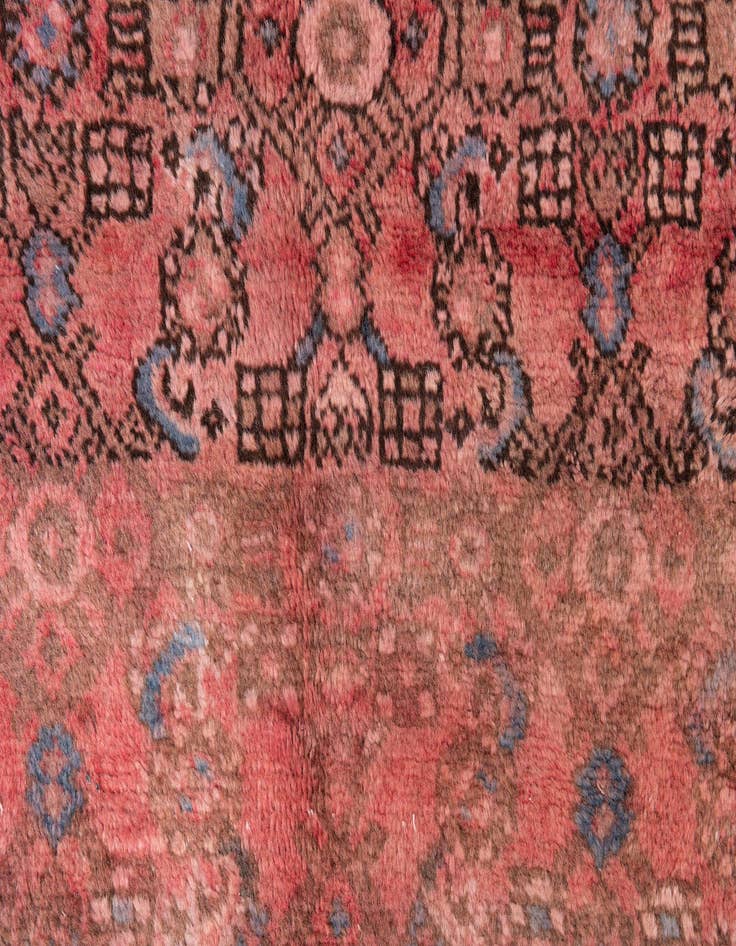 Detail image of  5' 2 x 9' 10  Hand Knotted Ultra Vintage Persian Wool Rug