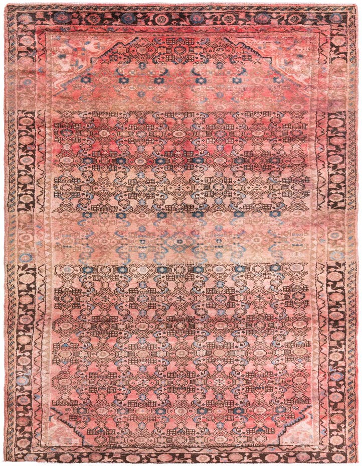 5' 2 x 9' 10  Hand Knotted Ultra Vintage Persian W...