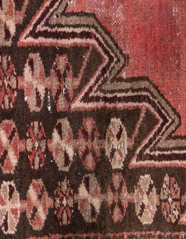 Detail image of  4' 2 x 6' 1  Hand Knotted Ultra Vintage Persian Wool Rug