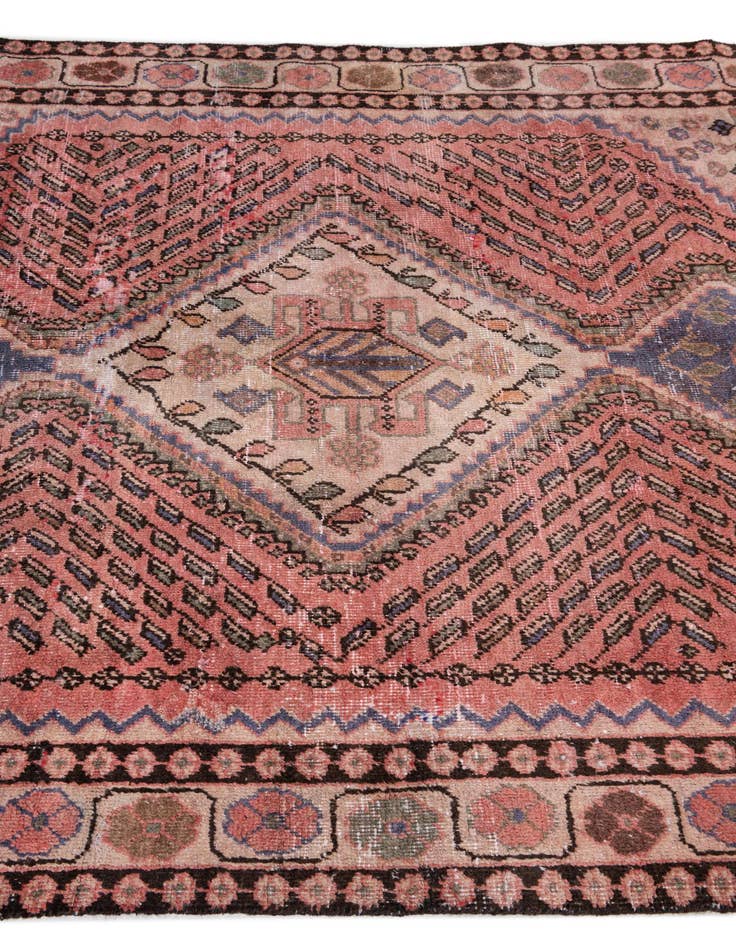 Detail image of  5' 2 x 6' 6  Hand Knotted Ultra Vintage Persian Wool Rug