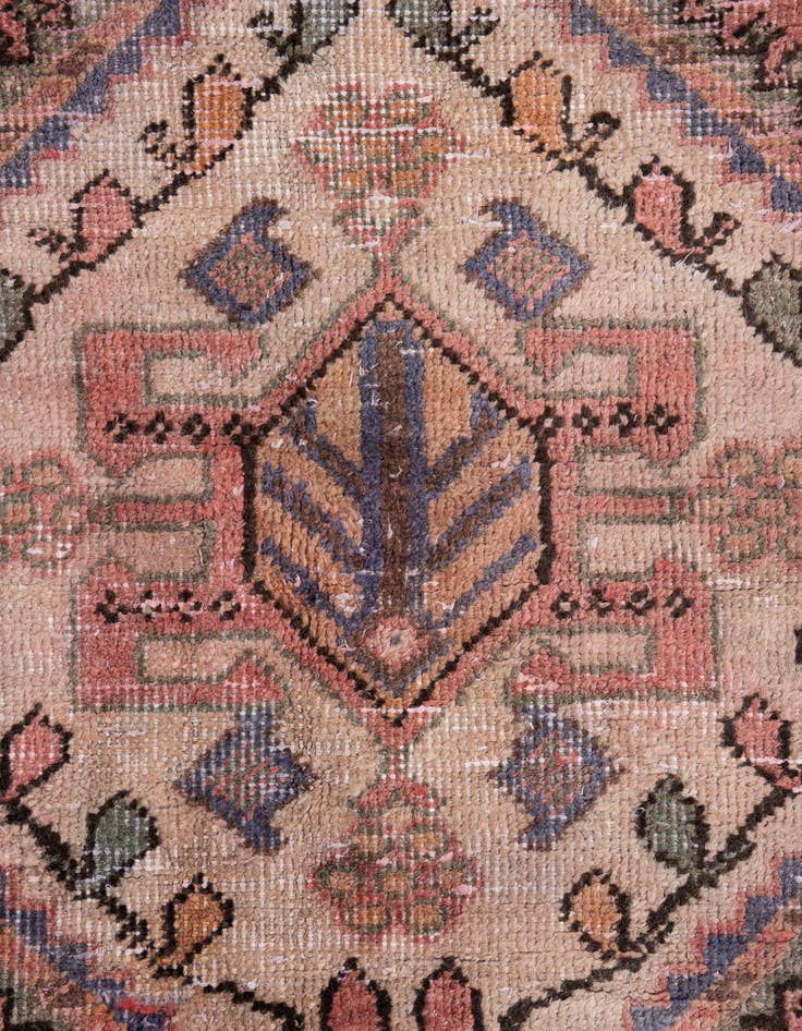 Detail image of  5' 2 x 6' 6  Hand Knotted Ultra Vintage Persian Wool Rug