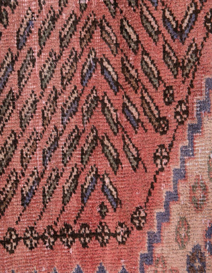 Detail image of  5' 2 x 6' 6  Hand Knotted Ultra Vintage Persian Wool Rug