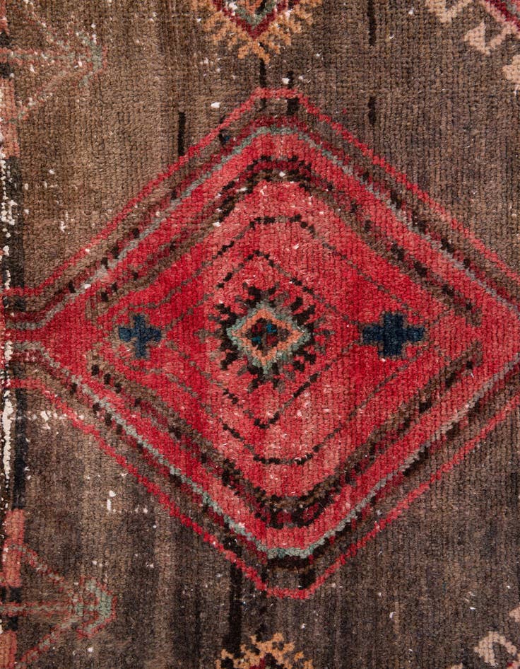 Detail image of  4' 2 x 5' 5  Hand Knotted Ultra Vintage Persian Wool Rug