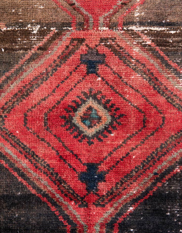Detail image of  4' 2 x 5' 5  Hand Knotted Ultra Vintage Persian Wool Rug