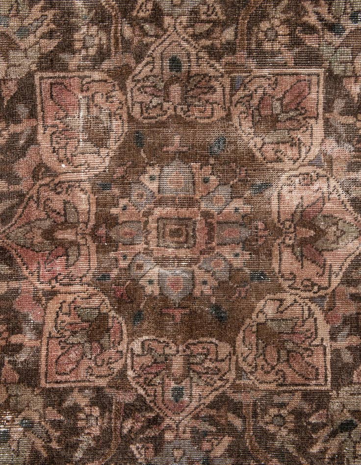Detail image of  7' 1 x 9' 9  Hand Knotted Ultra Vintage Persian Wool Rug